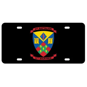 2nd Battalion 5th Marines License Plate