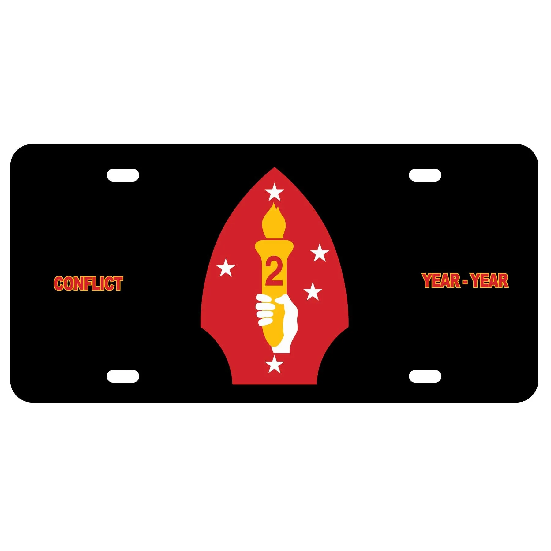 2nd Marine Division License Plate