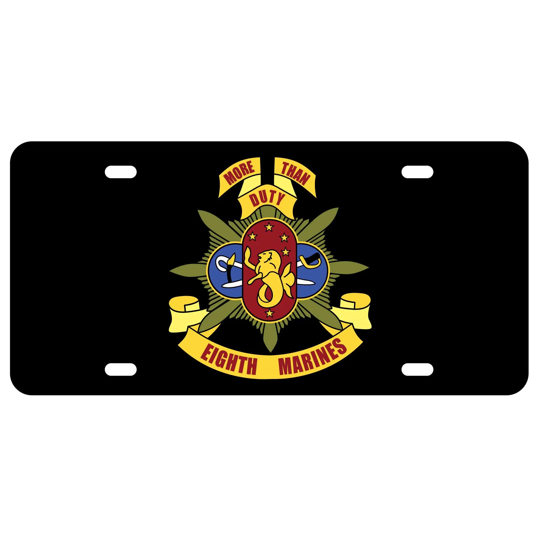 8th Marines Regimental License Plate