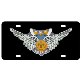 Air Crew License Plate