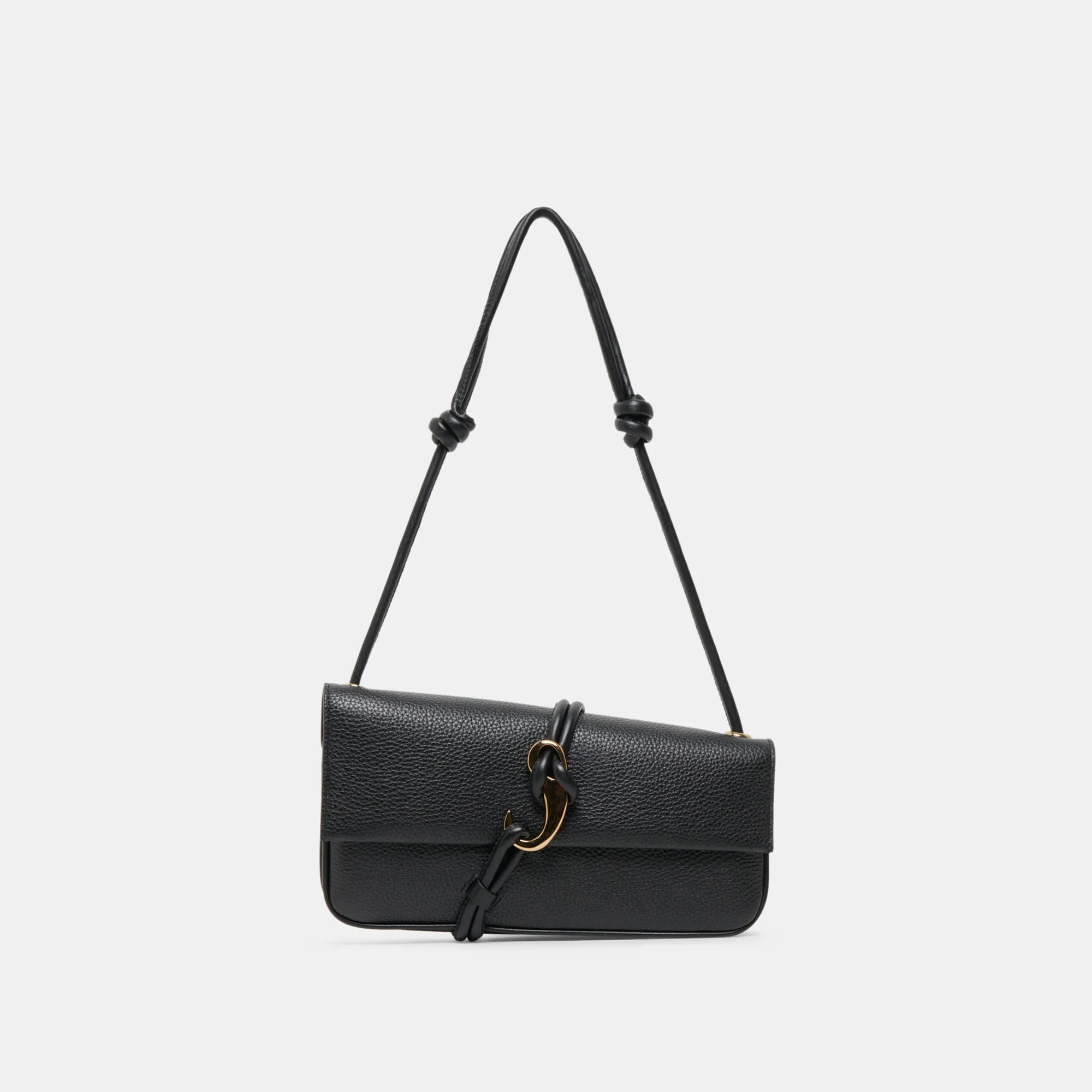 ALICE SHOULDER BAG BLACK LEATHER