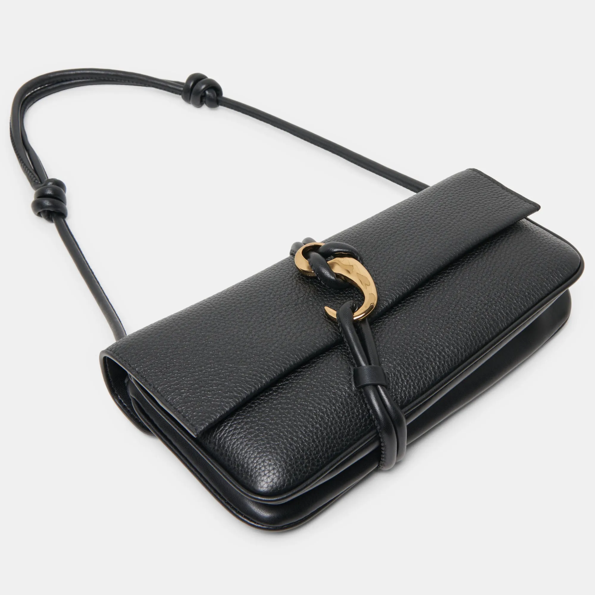 ALICE SHOULDER BAG BLACK LEATHER