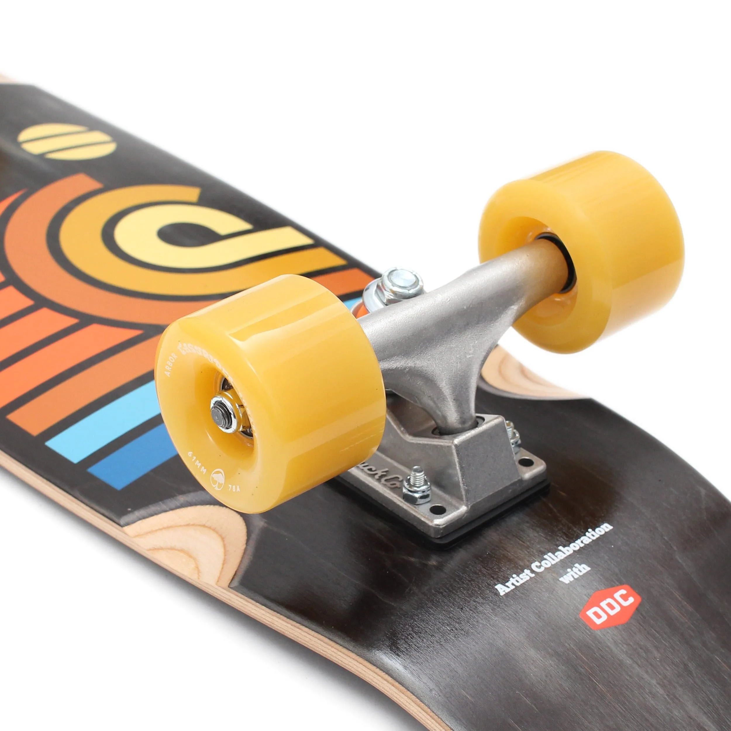 Arbor 27 Artist Draplin Pocket Rocket Complete Skateboard Cruiser