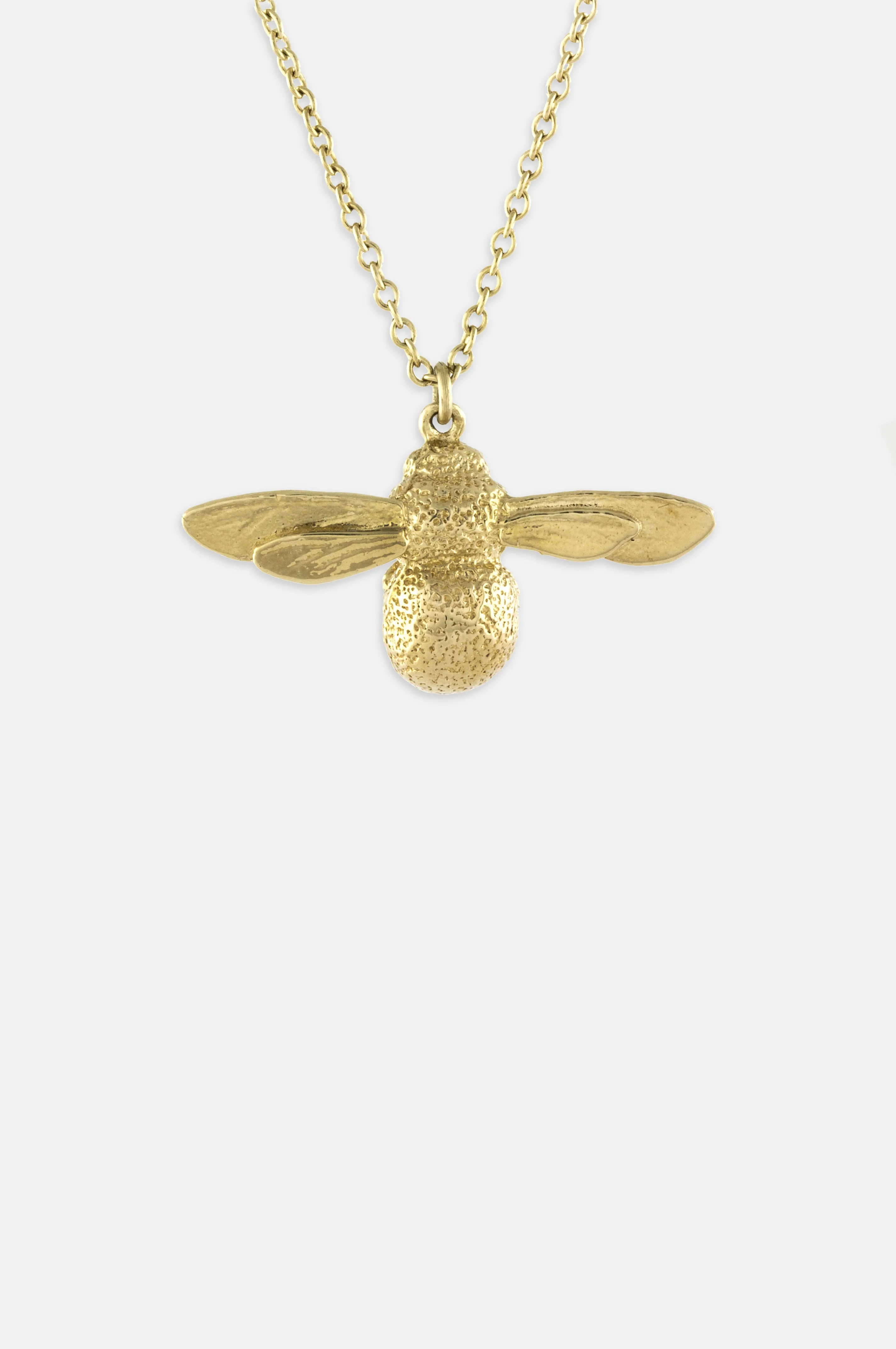 Baby Bee Necklace Gold Plate