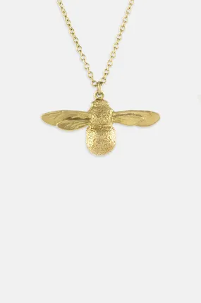 Baby Bee Necklace Gold Plate