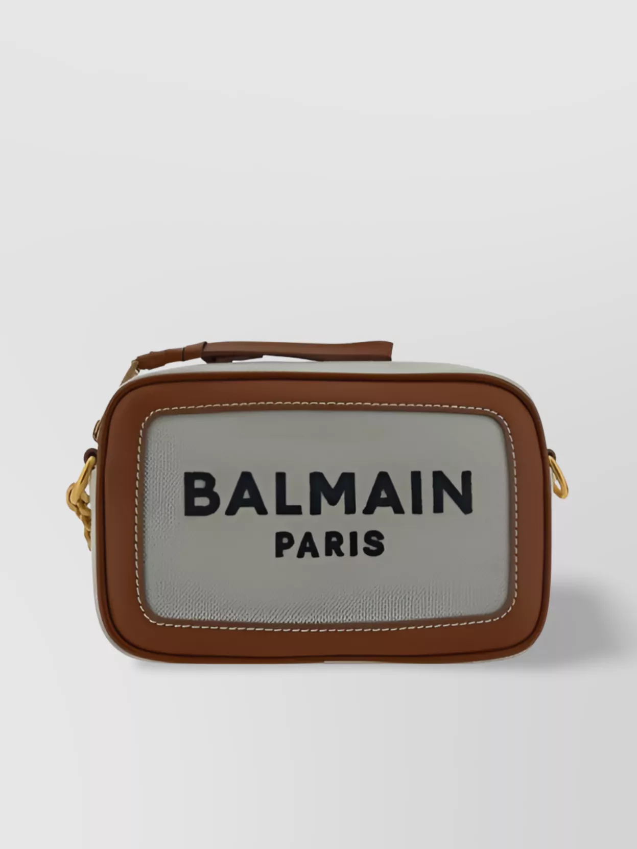 Balmain   Leather chain strap shoulder bag