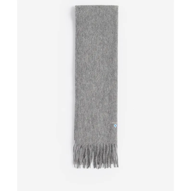 Barbour Plain Lambswool Scarf USC0008GY31 Light Grey