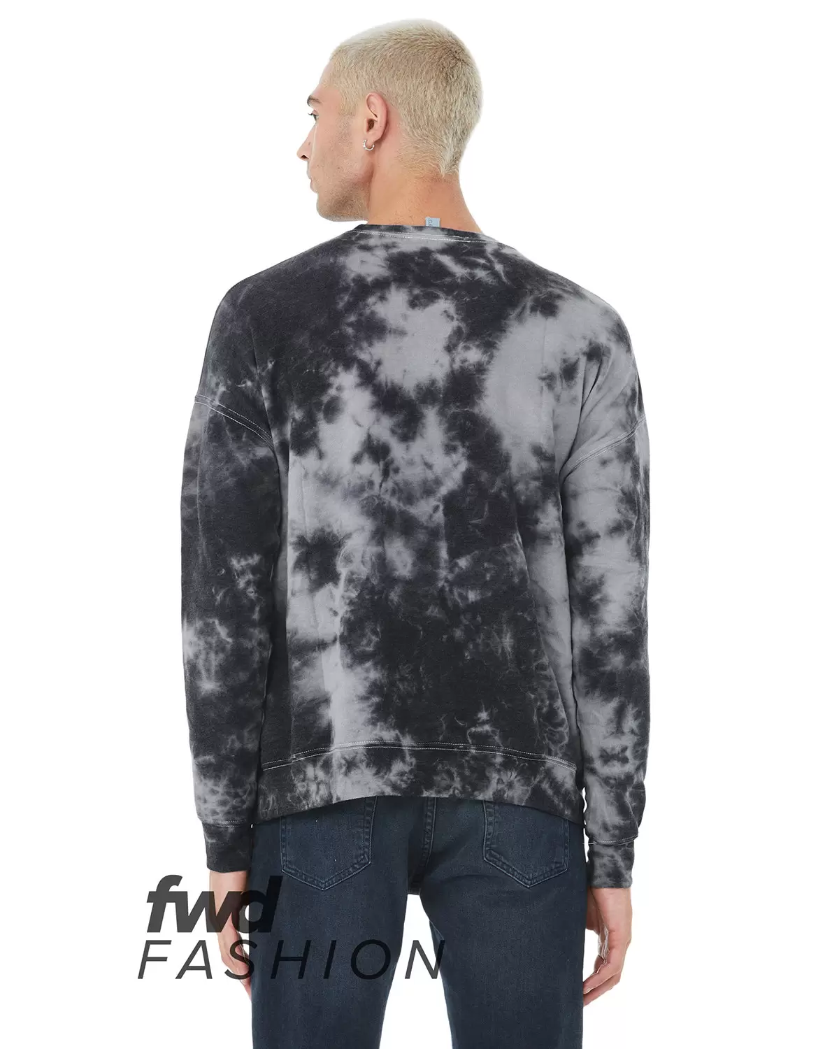 Bella + Canvas 3945RD FWD Fashion Unisex Tie-Dye Pullover Sweatshirt SKU: 3945RD