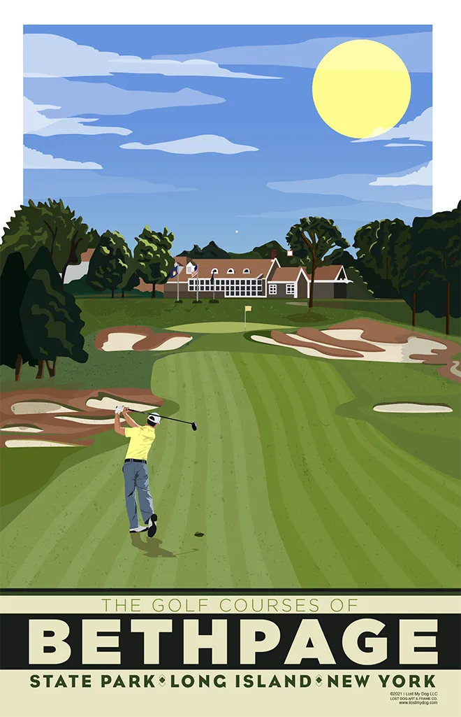 Bethpage Golf Course Illustration