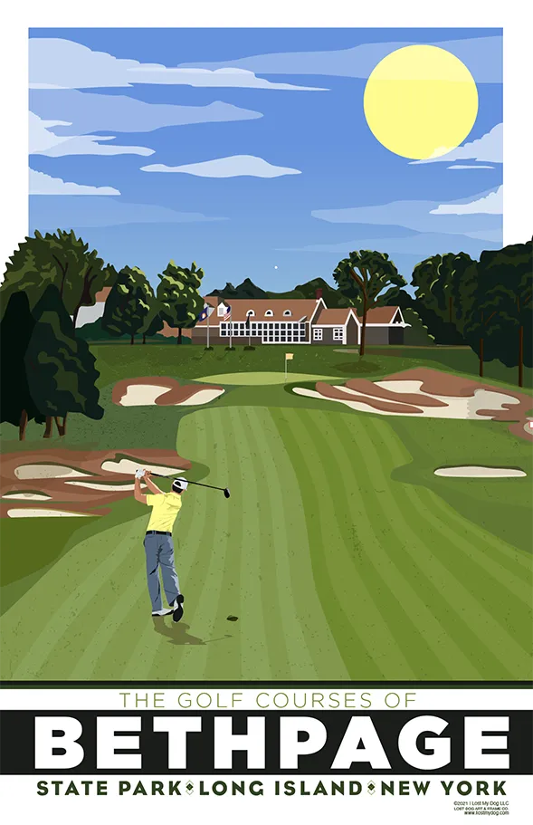 Bethpage Golf Course Illustration