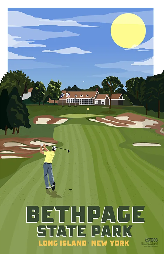 Bethpage Golf Course Illustration