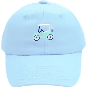 Bits & Bows Golf Cart Baseball Hat, Birdie Blue