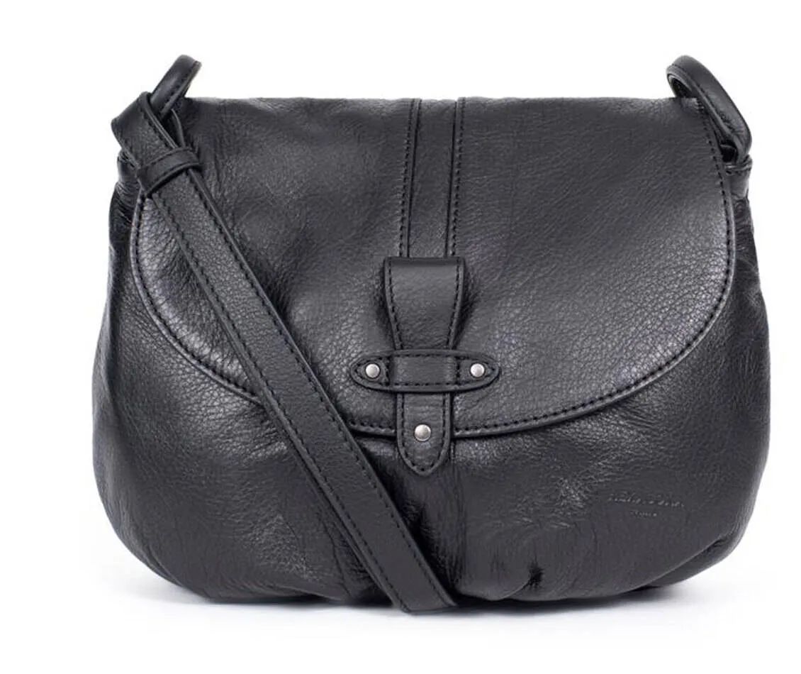 Black women's leather bag 419004