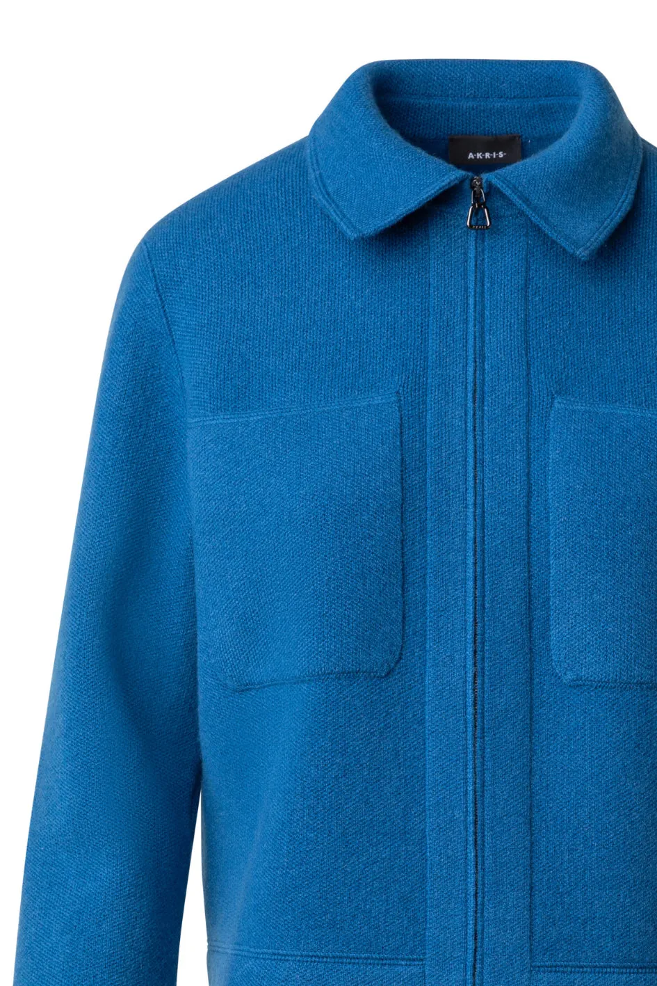 Blue Jacket with Patch Pockets