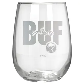 Buffalo Sabres Etched 17oz. City Stemless Wine Glass