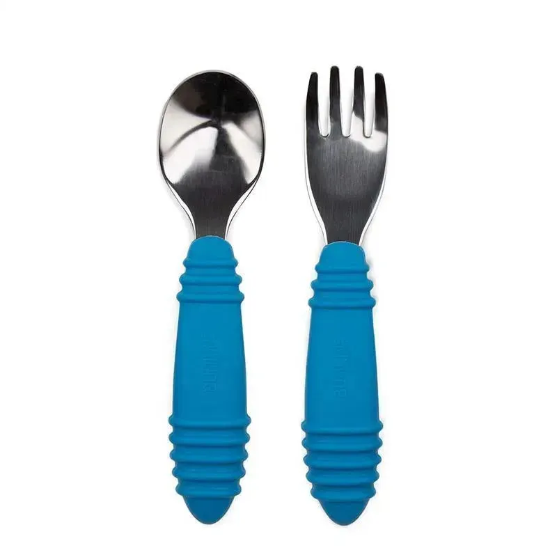 Bumkins - Spoon & Fork, Dark Blue