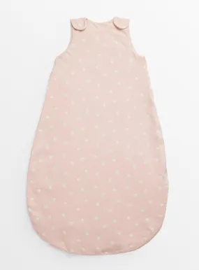 Buy Pink Spot Print 1.5 Tog Sleeping Bag 6-12 months | Sleepsuits and pyjamas | Tu