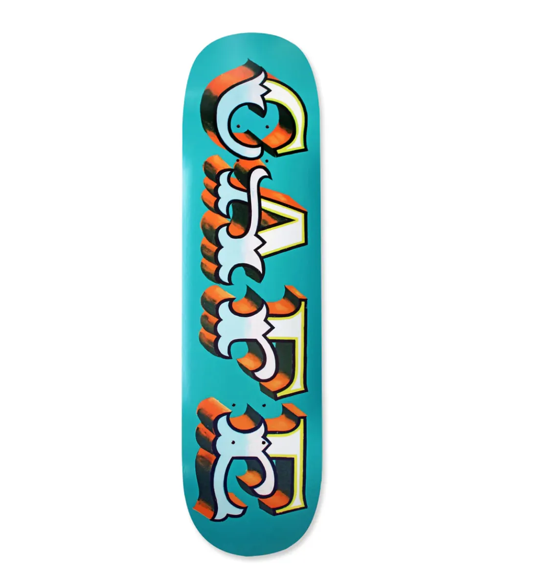 CAFE SKATEBOARDS MR.FINBAR C2 SHAPE DECK TEAL 8.25