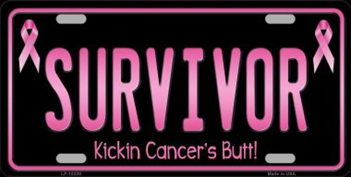 Cancer Survivor License Plate Car Tag