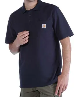 Carhartt Pocket Polo Shirt: Navy: XL