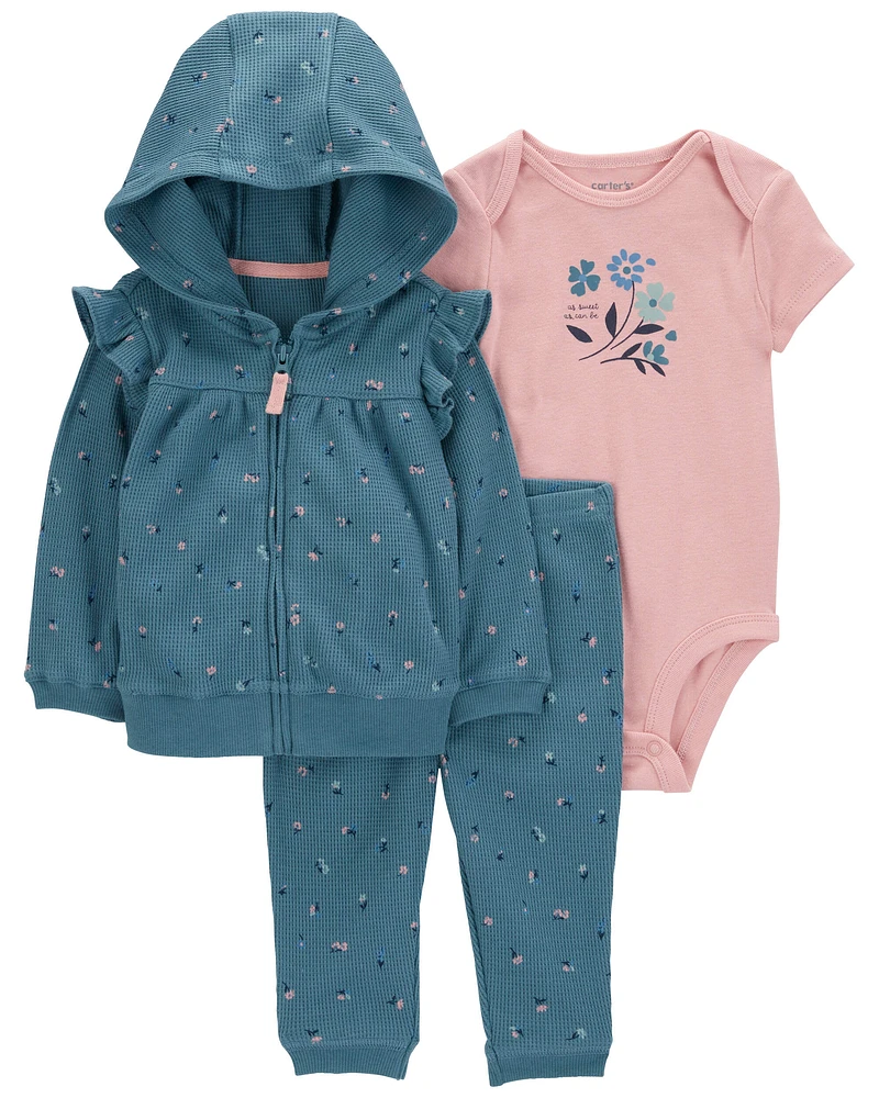 Carter's / OshKosh Baby 3-Piece Floral Little Jacket Set