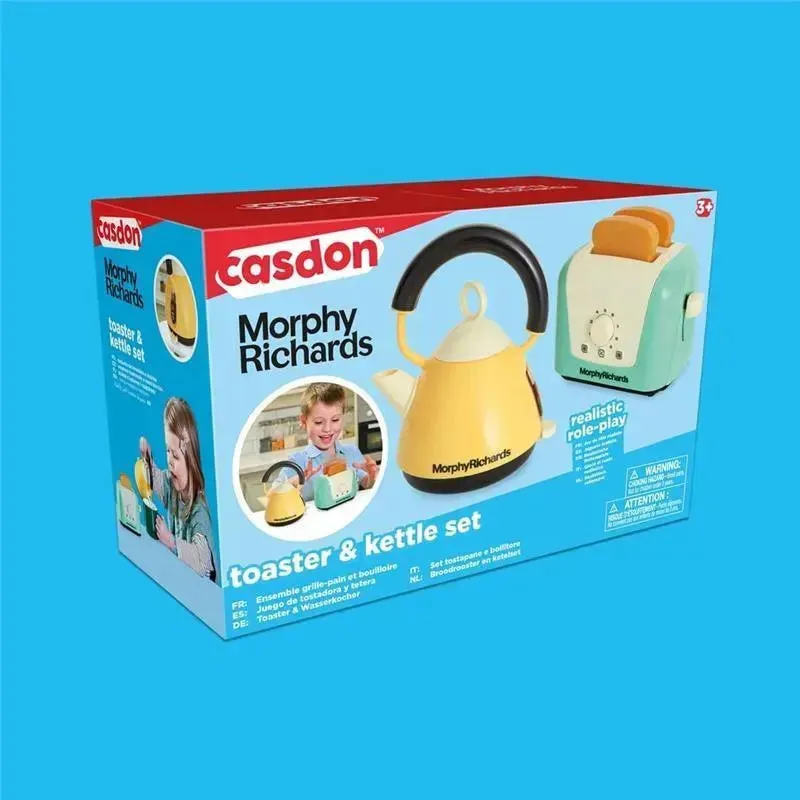 Casdon - Morphy Richards Toaster & Kettle, Interactive Toy for Children Aged 3