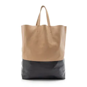 Celine Lambskin Bicolor Cabas Vertical Tote (SHF-15170)