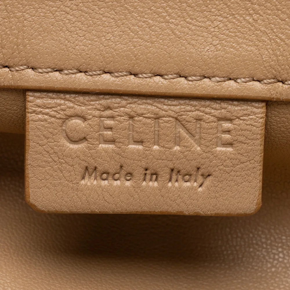 Celine Lambskin Bicolor Cabas Vertical Tote (SHF-15170)