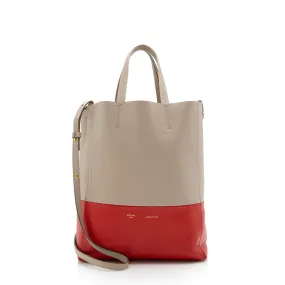 Celine Lambskin Bicolor Cabas Vertical Tote (SHF-17903)