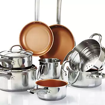 Cermalon 8 Piece Stainless Steel Cookware Set | Kaleidoscope