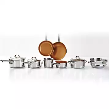 Cermalon 8 Piece Stainless Steel Cookware Set | Kaleidoscope