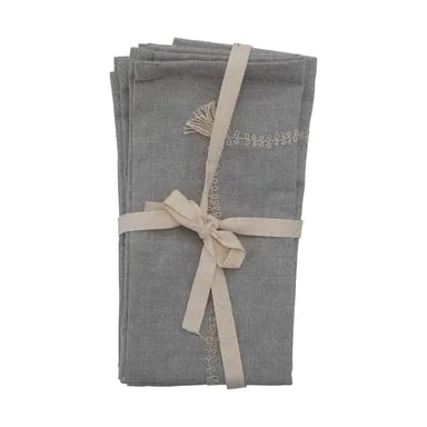 Chambray Embroidered Napkins