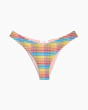 Chiara Multi Plaid Bikini Bottom | Conch Shack