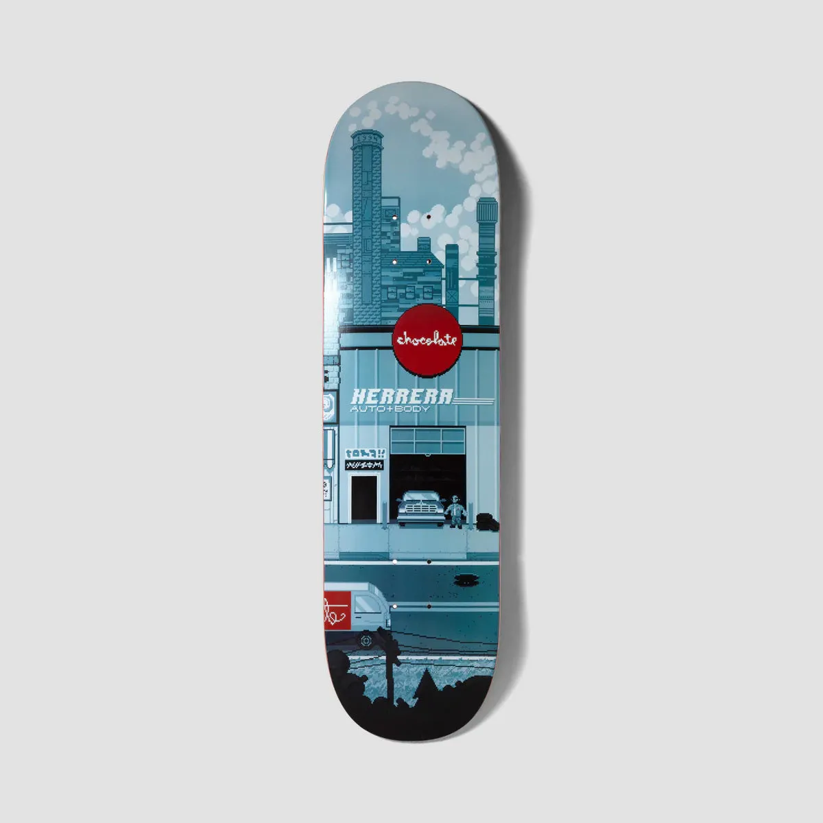 Chocolate Pixel City Erik Herrera Skateboard Deck - 8.5"