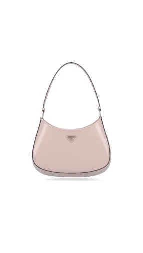 Cleo Brushed Leather Shoulder Bag - Alabaster