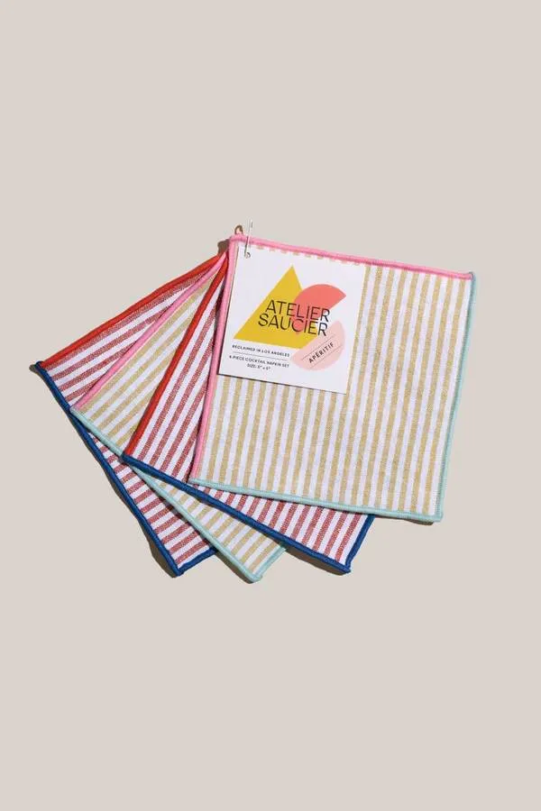 Cocktail Napkins - Carnival Stripe