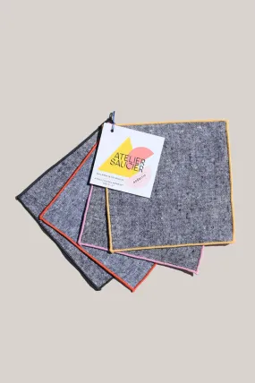 Cocktail Napkins - Rainbow Chambray