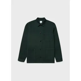 Cotton Linen Twin Pocket Jacket | Men | Seaweed