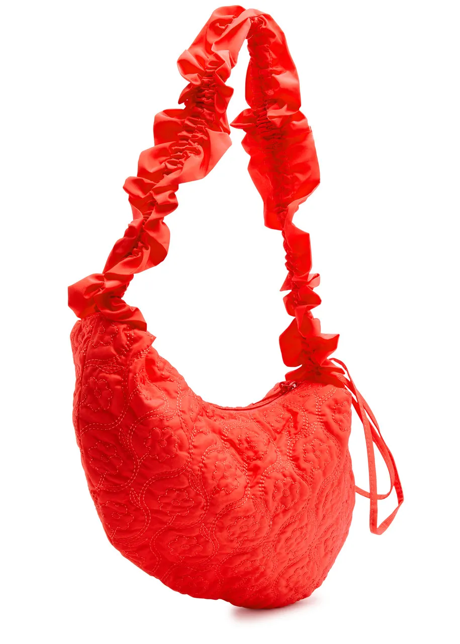 DAMSON MADDER Ruffled shell shoulder bag  -                         -                     -                