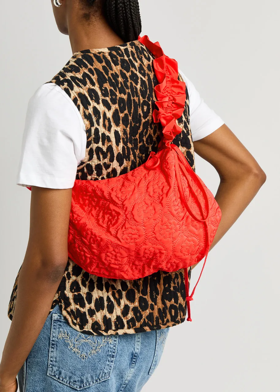 DAMSON MADDER Ruffled shell shoulder bag  -                         -                     -                