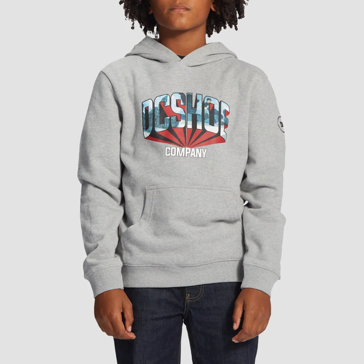 DC Blabac Jahmir Pullover Hoodie Heather Grey - Kids