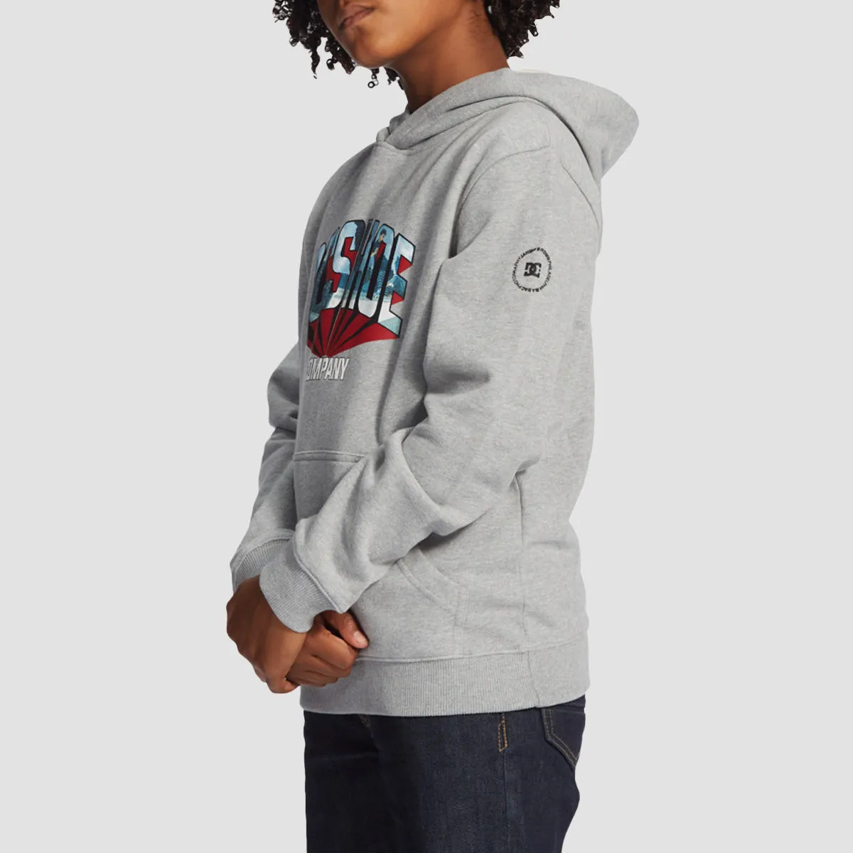 DC Blabac Jahmir Pullover Hoodie Heather Grey - Kids