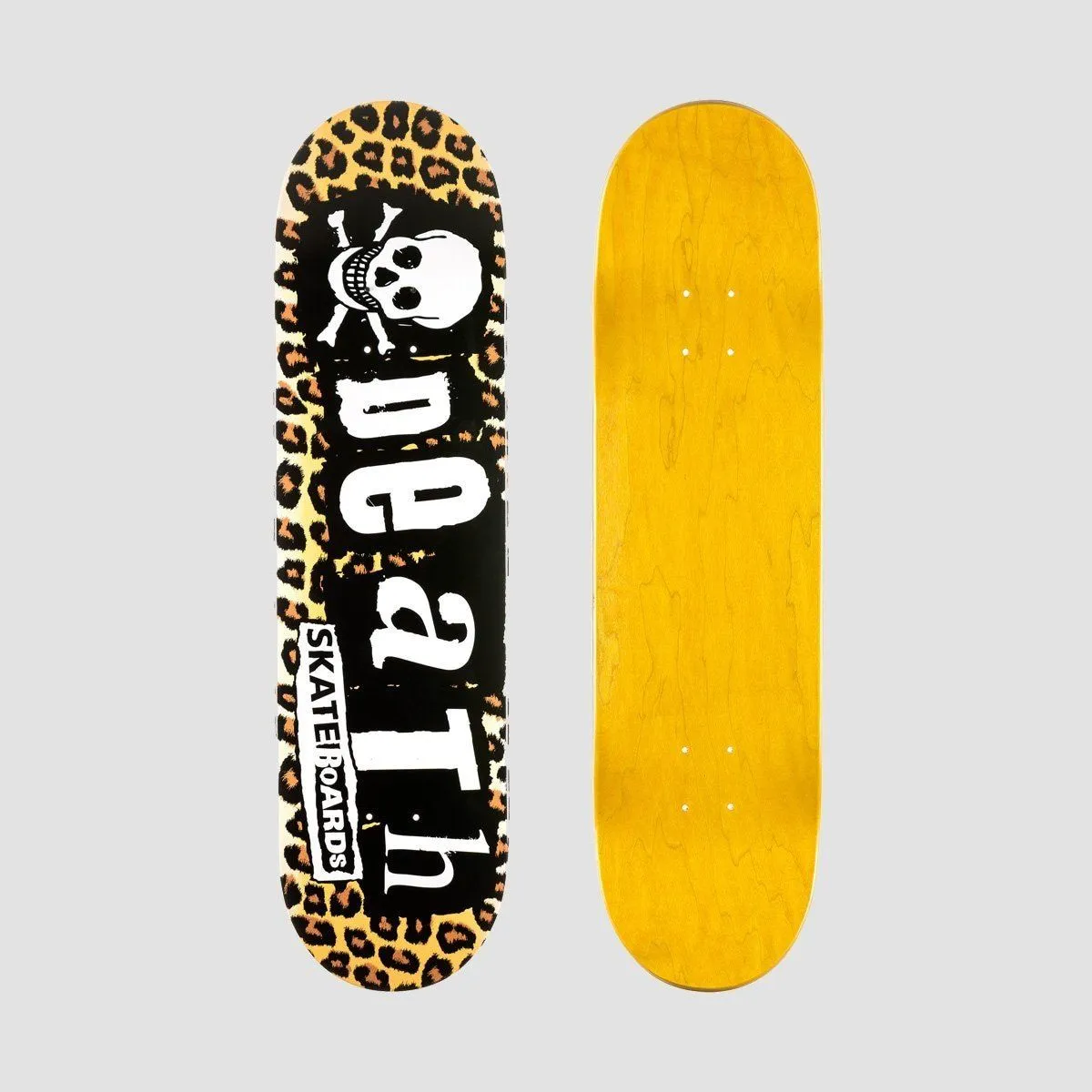 Death Leopard Punk Skateboard Deck - 8.25