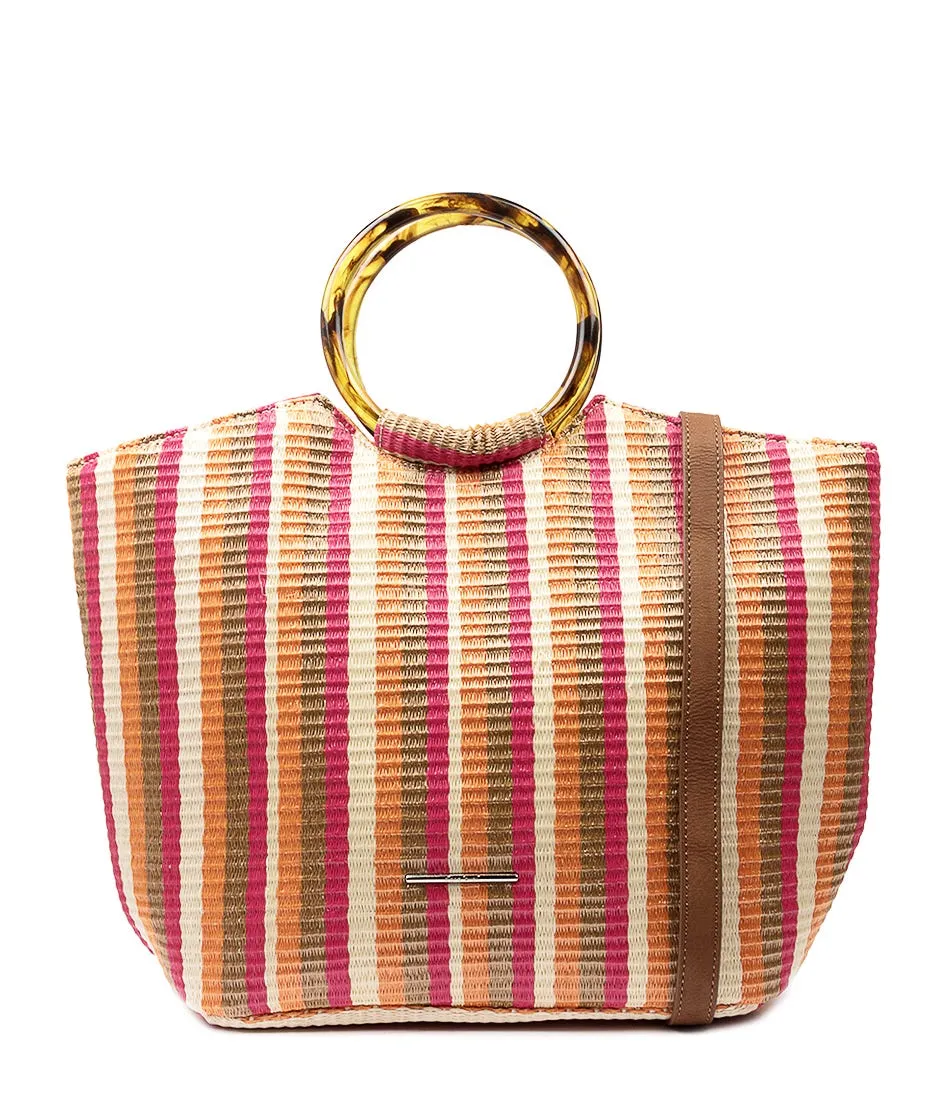 DIANA FERRARI Lyon Tote Red Multi Woven