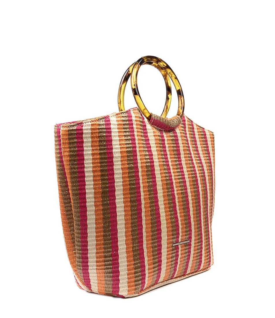 DIANA FERRARI Lyon Tote Red Multi Woven