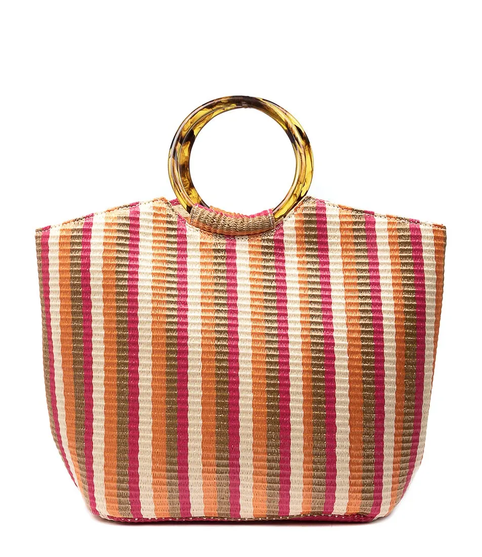 DIANA FERRARI Lyon Tote Red Multi Woven