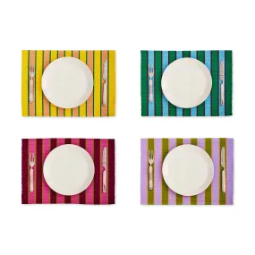 Dusen Dusen Stripe Cotton Placemats - Set of 4