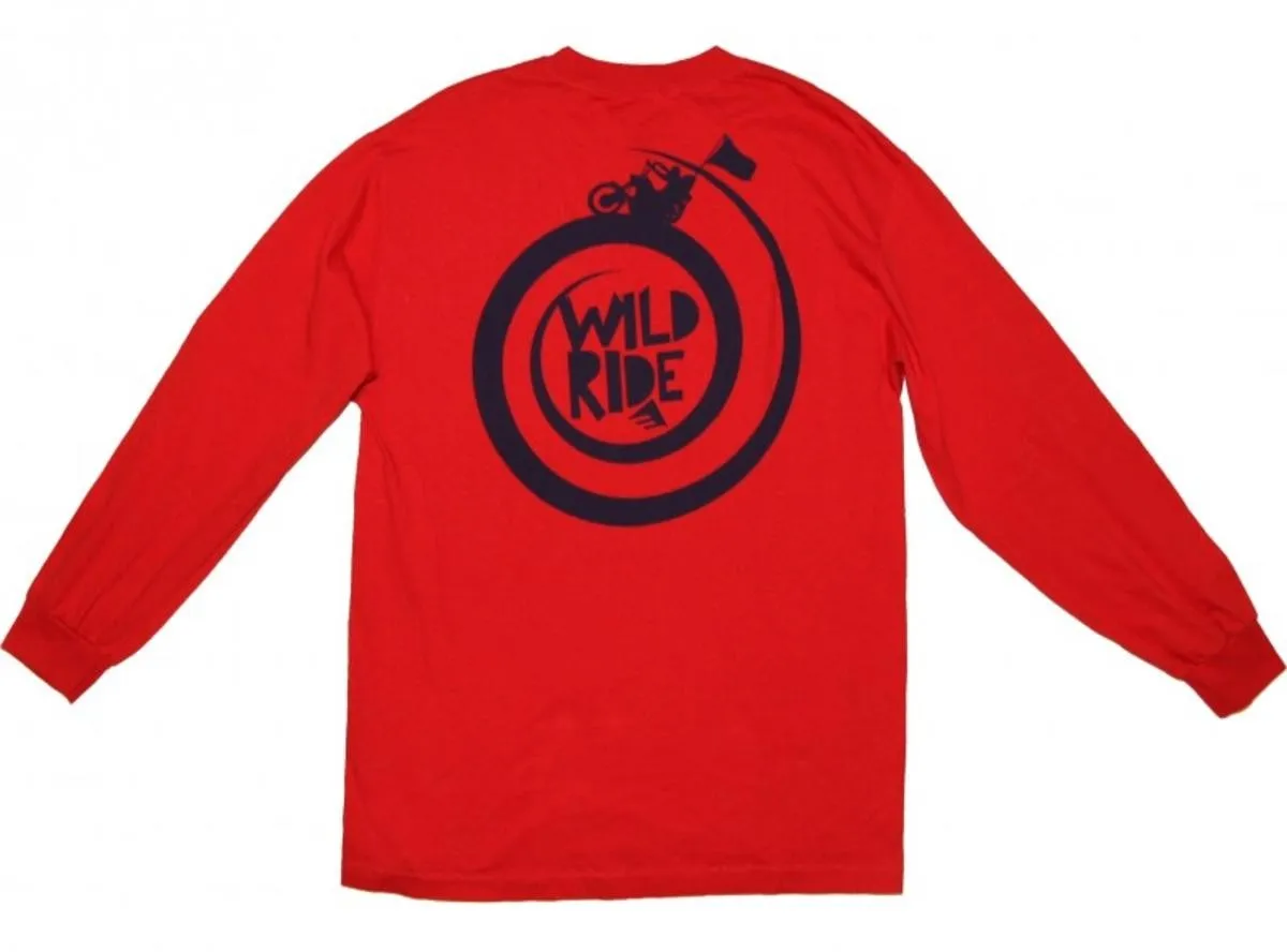 Emerica Skateboard Long Sleeve  T-Shirt  Wild Ride Red