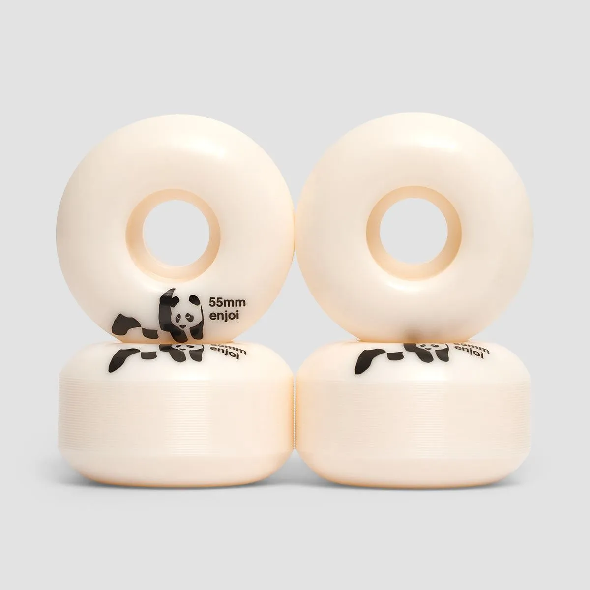 Enjoi Panda Skateboard Wheels White 55mm