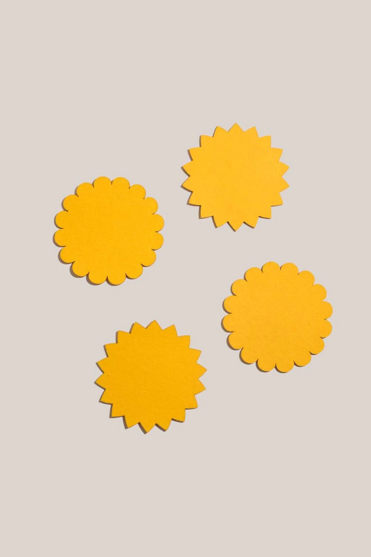 Felt Cocktail Napkins - Sunburst